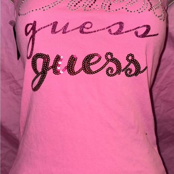 Guest rhinestone sequin bling tank top - Picture 1 of 2